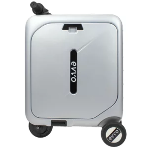 Evvo JS07i Smart Luggage 20 Inch Rideable Electric luggage Suitcase (Silver)